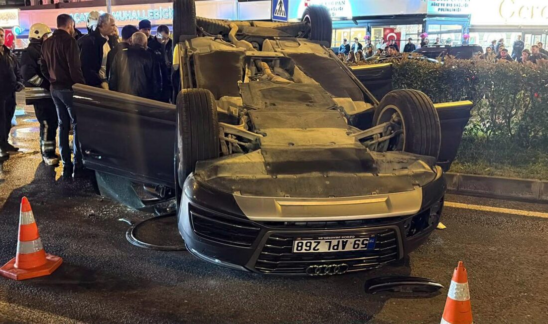 Tekirdağ’ın Çorlu ilçesinde kaygan