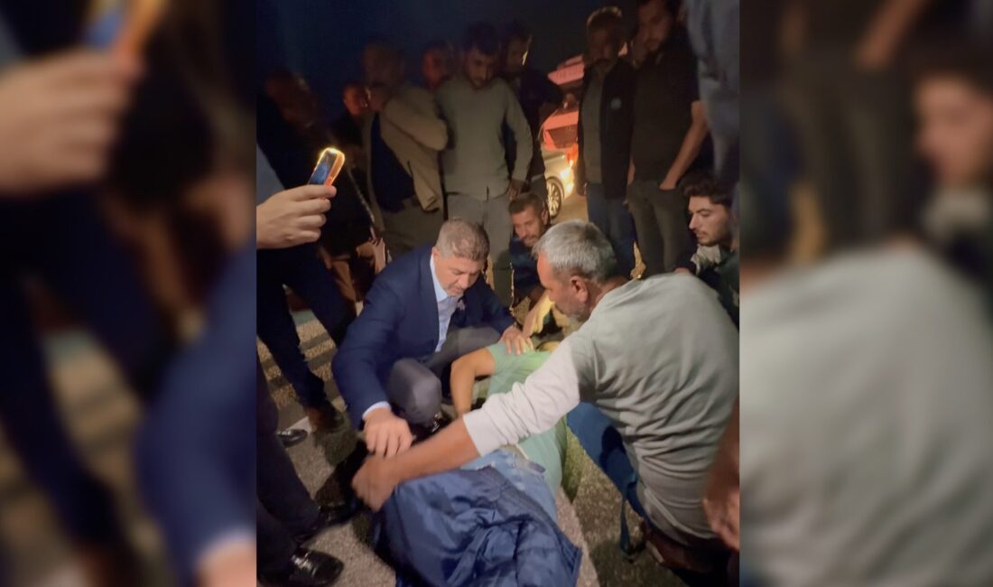 Adıyaman’da yolun karşısına geçmeye