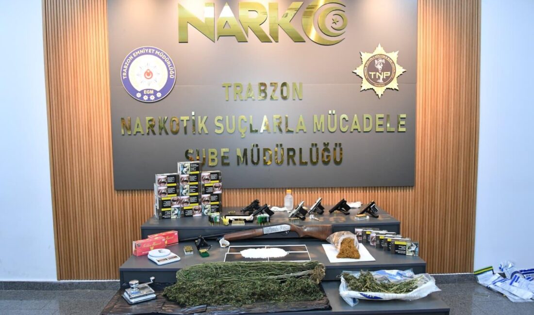 Trabzon Merkezli 7 İlçede Dev Narkotik Operasyonu: 45 Gözaltı Trabzon Emniyet Müdürlüğü ekiplerince