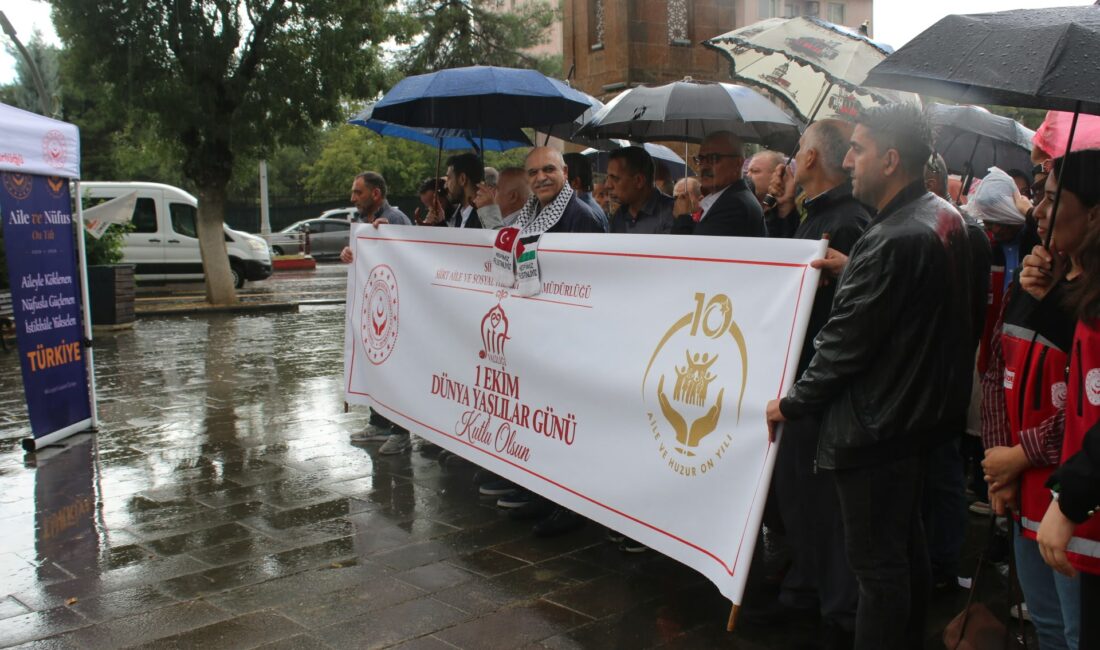 Siirt’te Dünya Yaşlılar Günü Kapsamında Kortej Yürüyüşü Düzenlendi Aile ve Sosyal Hizmetler