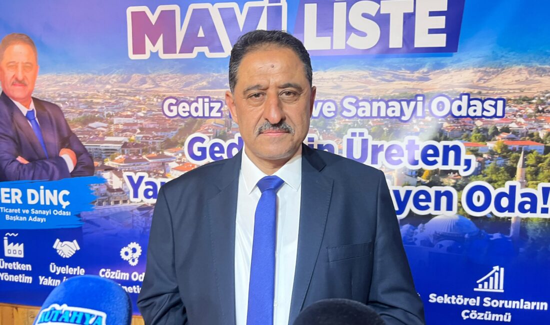 Eser Dinç, Gediz Ticaret Ve Sanayi Odası Başkanlığına Adaylığını Açıkladı: “Eser Bırakmaya Geliyoruz” Kütahya’nın Gediz ilçesinde 41