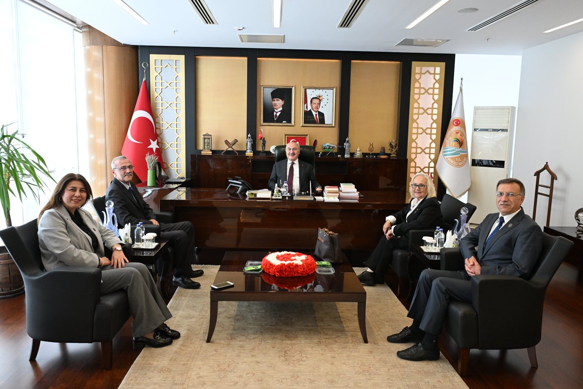 Denizli Valisi Yavuz Selim Köşger TEMŞAD Heyetini Makamında Ağırladı