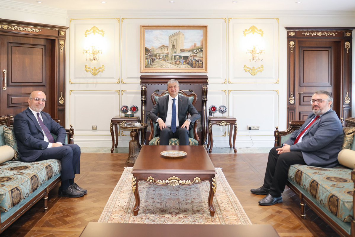 Adana Valisi Mustafa Yavuz Yeni İl Müftüsü Lütfü İmamoğlu’nu Makamında Kabul Etti